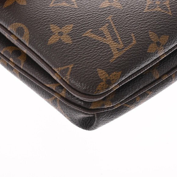 LOUIS VUITTON Twice Cerise Red Canvas Leather Shoulder Bag - Picture 7 of 9